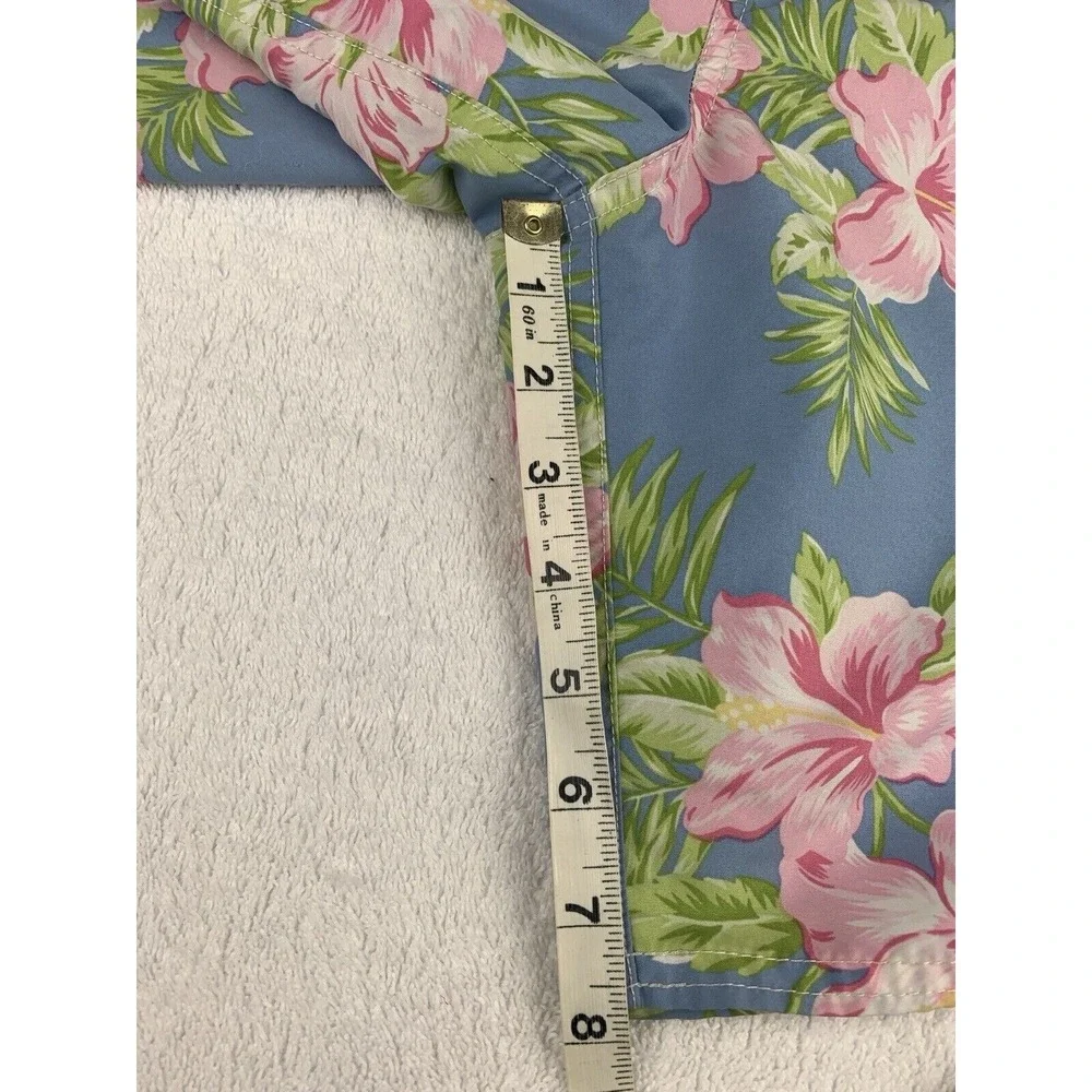 Vtg Polo Ralph Lauren Mens Swim Shorts Large Blue Swim Trunks Floral Tropical